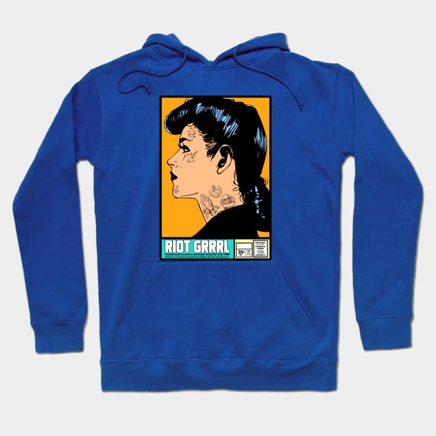 RIOT GRRRL COMIC Hoodie by theanomalius_merch